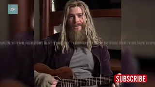 Fat Thor | Chris Hemsworth Playing Guitar and sings Hurt by Johnny Cash | Avengers EndGame 2019