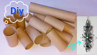 Fantastic idea! Using toilet paper rolls - wall decor ideas