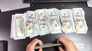 [ASMR] Money counting - $10,000