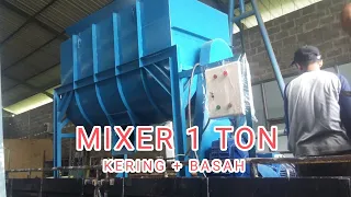 MIXER PAKAN TERNAK SAPI 1 TON KERING + BASAH MX1000 PENGADUK PAKAN