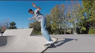 How to backside 50-50 stall on a ramp (transition basics)