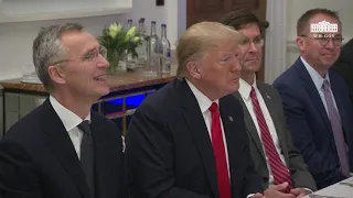 President Trump Participates in a Working Lunch with the NATO 2 Percenters