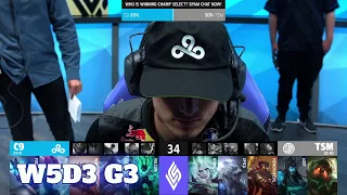 Cloud 9 vs TSM | Week 5 Day 3 S11 LCS Summer 2021 | C9 vs TSM W5D3 Full Game