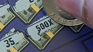 Found 500X on a $50 Scratch Off Ticket - Winning Clips