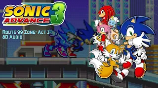 Route 99 Zone: Act 1 (8D Audio) - Sonic Advance 3