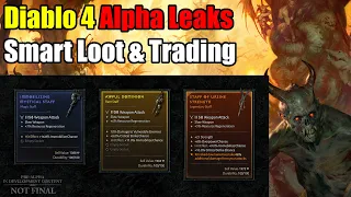 Diablo 4 | Alpha Leaks | Smart Loot & Trading
