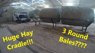 How to make a hay saver round bale feeder