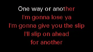 Blondie - One Way Or Another (original)