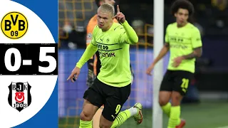 Dortmund vs Besiktas 5-0 Extended Highlights & Haaland Goal 2021 HD-Haaland Is A Master Class 🔥🔥