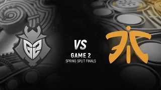 G2 vs. FNC | Final Game 2 | EU LCS Spring Split | G2 Esports vs. Fnatic (2018)