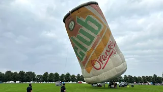 MJ Ballooning | Club Orange Can Special Shape Tether | Northampton Balloon Festival 2023