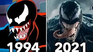 evolução do venom- filmes e desenhos