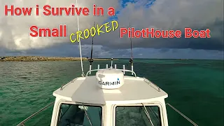 How i Survive in a Small Crooked PilotHouse Boat from Miami to Bimini Bahamas Gulf stream Crossing