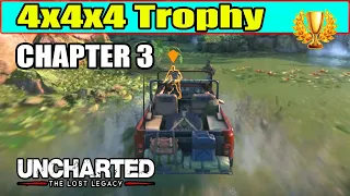 4x4x4 Trophy Guide - Chapter 3 | Uncharted the Lost Legacy