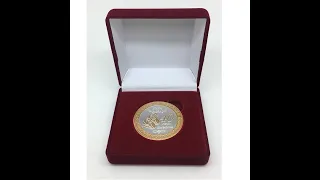 №802  Медаль - подарок на рубиновую свадьбу