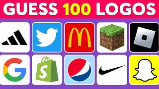 Guess the Logo in 3 Seconds | 100 Famous Logos | Logo Quiz 2024 | Moca Quiz