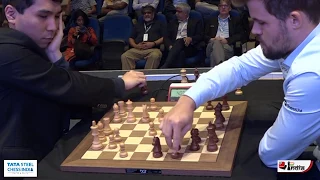 Magnus Carlsen's imaginative mating attack vs Wesley So | Tata Steel India 2019 Blitz