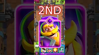 RANKING EVOLUTIONS IN CLASH ROYALE!