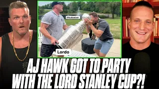 AJ Hawk Got To Drink Out Of, Party With The Lord Stanley Cup?! | Pat McAfee Reacts