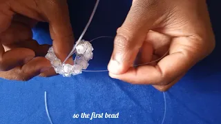 How to make a round beaded key holder