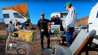 Vi besöker Munkängarna och Stenbrottet i Hällekis med husbil- Vänner, Sommarvärme, Utekök och Öl!