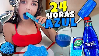 NAMORADA 24 HORAS só COMENDO COMIDA AZUL 🍧🍭