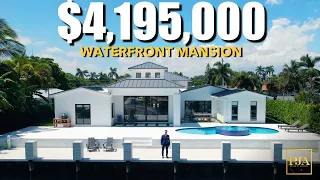 Inside a $3,995,000 WATERFRONT MANSION FLORIDA | Luxury Home Tour | Peter J Ancona