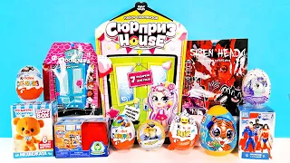 СЮРПРИЗ MIX! Сиреноголовый, Щенячий патруль, Миньоны, Смурфики, DC, Disney Unboxing Kinder Surprise