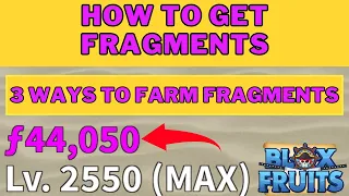 How To Get Fragments In Blox Fruits Second Sea | 3 Fastest Ways To Farm Fragments 2nd Sea
