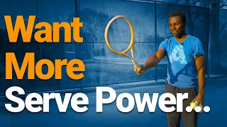 Add Serve Power WITHOUT swinging harder using this technique...