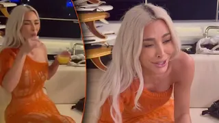 Kim Kardashian Chokes on a Tequila Shot at Kylie Jenner's Birthday Party!