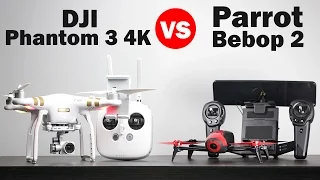 Parrot Bebop 2 vs DJI Phantom 3 4k - Drone Comparison