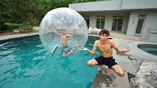 I TRAPPED MY TWIN BROTHER INSIDE A GIANT BUBBLE BALL!