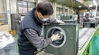 Process of Making Powerful Fan Blower. Amazing Ventilation Machine Factory