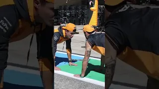 Push-ups fail! Lando Norris and Daniel Ricciardo fitness challenge