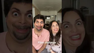 Trying the sunny Snapchat filters challenge - can’t laugh challenge with @shibani_bedi