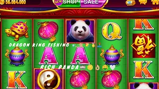 GOOD WIN!👌🏼RICH PANDA SLOTS DRAGON KING FISHING#satisfying#starmaker#slots#fishtablegame#casinogames