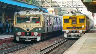 Local Train Traffic in Highly Busy Rail Route at Rush Hour.