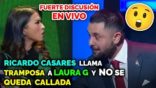 Fuerte discusión en vivo entre Laura G y Ricardo Casares por llamarla tramposa, en Venga la Alegría