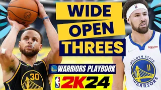 Shoot like the Splash Bros! Wide Open 3s Warriors Playbook NBA 2K24