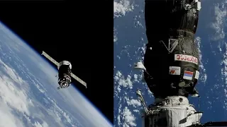 Progress MS-09 docking to the ISS