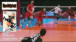 Haikyuu!! OP "Imagination" played on Tokyo 2020 Olympics during Volleyball match Japan vs. Venezuela