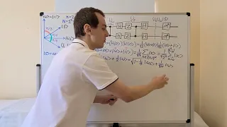 2-Bit Example of Grover's Quantum Search Algorithm, Geometric Visualization, Quantum Circuit Diagram