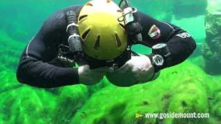 Steve Bogaerts Advanced Sidemount Skills demo in a Razor Harness