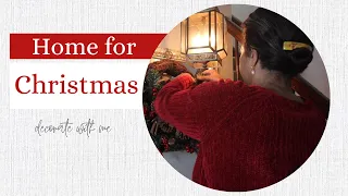 Christmas Decorate with Me Zone 1 Entryway | Simple Christmas Homemaking