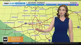 Monday holds slight risk for severe storms in North Texas