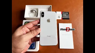 รีวิวสินค้า iPhone X สี SIlver 256gb ศูนย์ iStudio ครบกล่อง มือสอง ราคาถูก