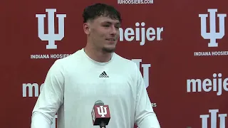 Indiana Football Spring Game press conference: Aiden Fisher