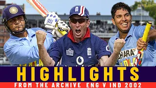 A Sehwag Special, THAT Kirtley Catch & Yuvi Announces Himself! | Classic ODI | England v India 2002