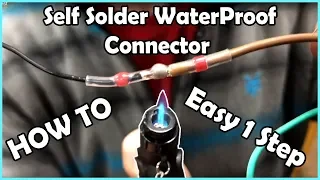 HOW TO! Electronics Heat Shrink Self-Solder Butt Splice Connectors Waterproof Electrical